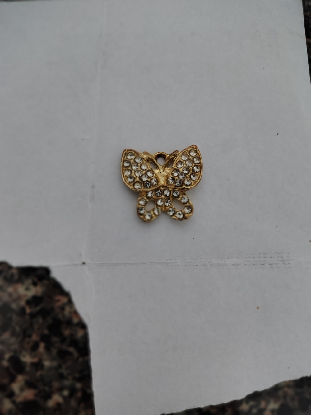 Gold Butterfly Crystal Pendant - Unbranded Women’s Jewelry